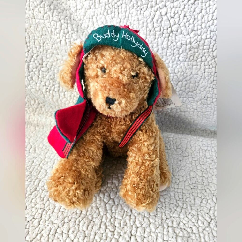 Hallmark Buddy Hollyday Plush Puppy‎ Dog Stuffed Animal 2002 Bunnies By Bay